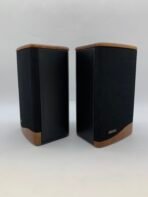 Advent Mini Advent II Bookshelf Speakers Pair Hardwood End Caps - Image 2