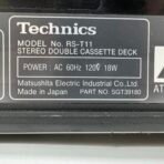 Technics RS-T11 Stereo Double Cassette Deck Dolby System Tested Working Japan - Image 7
