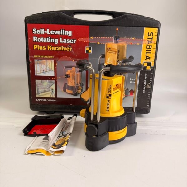 Stabila LAPR 100 Self-Leveling Rotating Laser Level Kit Case