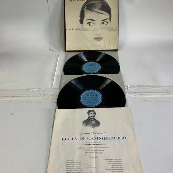 Maria Callas Lucia Di Lammermoor 2LP Opera Box Set Angel Records Stereo Classical Vinyl