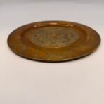 Vintage Brass Aztec Mayan Calendar Wall Hanging Embossed 11” Decorative Plate - Image 3
