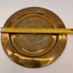 Vintage Brass Aztec Mayan Calendar Wall Hanging Embossed 11” Decorative Plate - Image 5