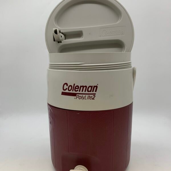 Vintage Coleman PolyLite 2 Insulated Water Jug Cooler 1 Gallon USA Model 5592A