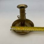 Persian Style Engraved Copper Brass Ewer Set With Candlestick Tray - Image 9