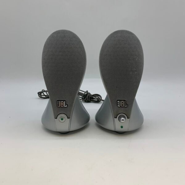 JBL Duet 12W Computer Speakers Pair Harman Multimedia Silver