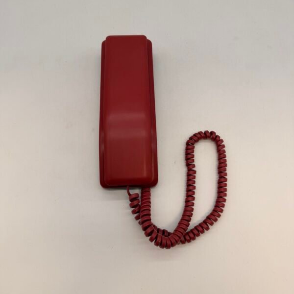 Northern Telecom SOLO Red Corded Desk Telephone Vintage Push Button Phone
