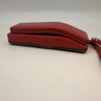 Northern Telecom SOLO Red Corded Desk Telephone Vintage Push Button Phone - Image 4