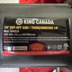 King Canada 8342LN 14" Cut-Off Saw Metal Chop Saw Tested Working - Image 7