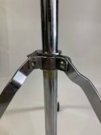 Japanese-made drum hardware stand featuring a chrome finish, tripod base, and adjustable construction. - Image 4