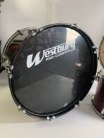 Westbury Pro-Cussion Drum Set Lot Bass Drum Two Toms - Image 3