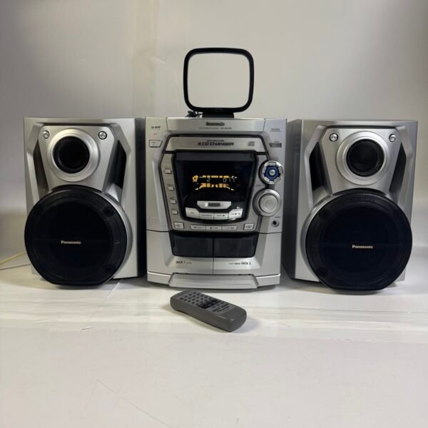 Panasonic SA-AK200 5-CD Changer Stereo System w/ Remote Tested Working