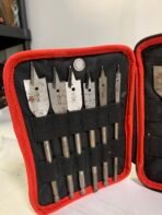 JobMate 16-piece paddle/spade drill bit set in original carrying case.  Features:  * Multiple sizes * Hex shank * Carrying case included * Good used condition * Ready to use  Only what is shown in the photos is included.  Pick up available for free. Delivery available upon extra cost. - Image 2