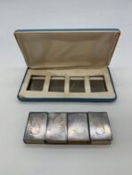 Silver-Plated Match Holder Set with Case - Image 4
