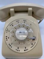 Vintage Northern Telecom Rotary Telephone Beige Working Mid Century Desk Phone - Image 4