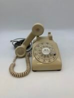 Vintage Northern Telecom Rotary Telephone Beige Working Mid Century Desk Phone