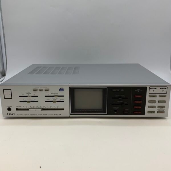 Vintage Akai AV-U8 Stereo Amplifier with Built-In CRT TV Monitor Japan