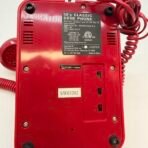 Vintage Red 1950’s Classic Desk Phone Push Button Rotary Style Tested Working - Image 6
