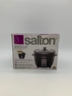 Salton Automatic Rice Cooker & Food Steamer 6 Cup RC16B Nonstick Open Box