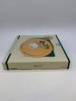 Tramontina Petit Round Wooden Appetizer Serving Tray w/ Porcelain Bowl Brazil - Image 3