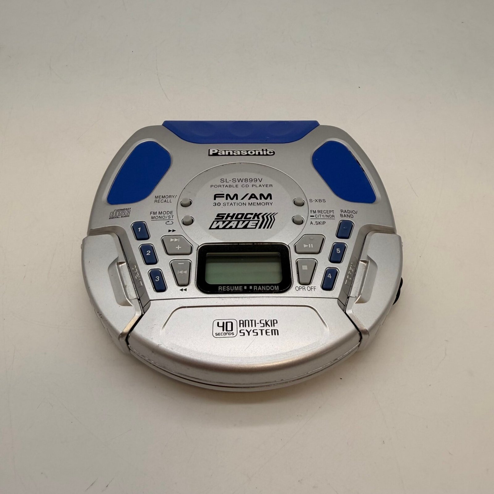 IMG_6988 Panasonic SL-SW899V Shock Wave Portable CD Player FM/AM Radio Tested Japan - Image 1