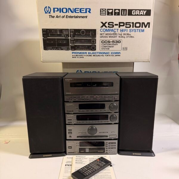 Pioneer XS-P510M Compact Component Stereo System w/ Remote Boxes Like New
