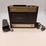 Vintage Philips 1530 Cassette Recorder w/ Original Microphone