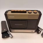 Vintage Philips 1530 Cassette Recorder w/ Original Microphone - Image 2