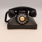 Vintage Northern Electric Rotary Dial Desk Telephone Black Made In Canada