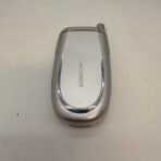 Vintage Samsung SGH-X426 Flip Phone Silver w/ OEM Charger Manual Untested - Image 2
