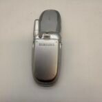Vintage Samsung SGH-X426 Flip Phone Silver w/ OEM Charger Manual Untested - Image 4