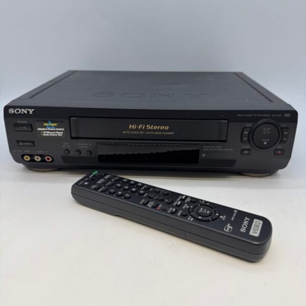 Sony SLV-N50 Hi-Fi Stereo VHS VCR Video Cassette Recorder w/ Remote Tested Works