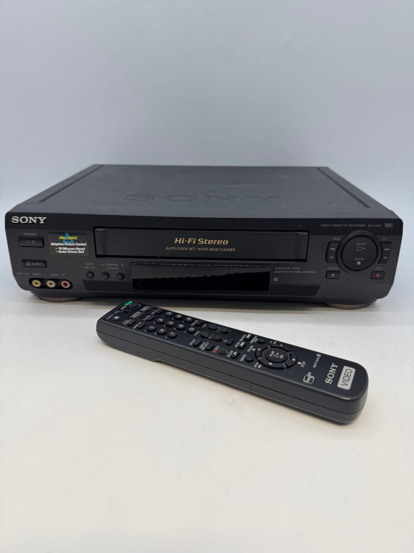 IMG_7337 Sony SLV-N50 Hi-Fi Stereo VHS VCR Video Cassette Recorder w/ Remote Tested Works - Image 1