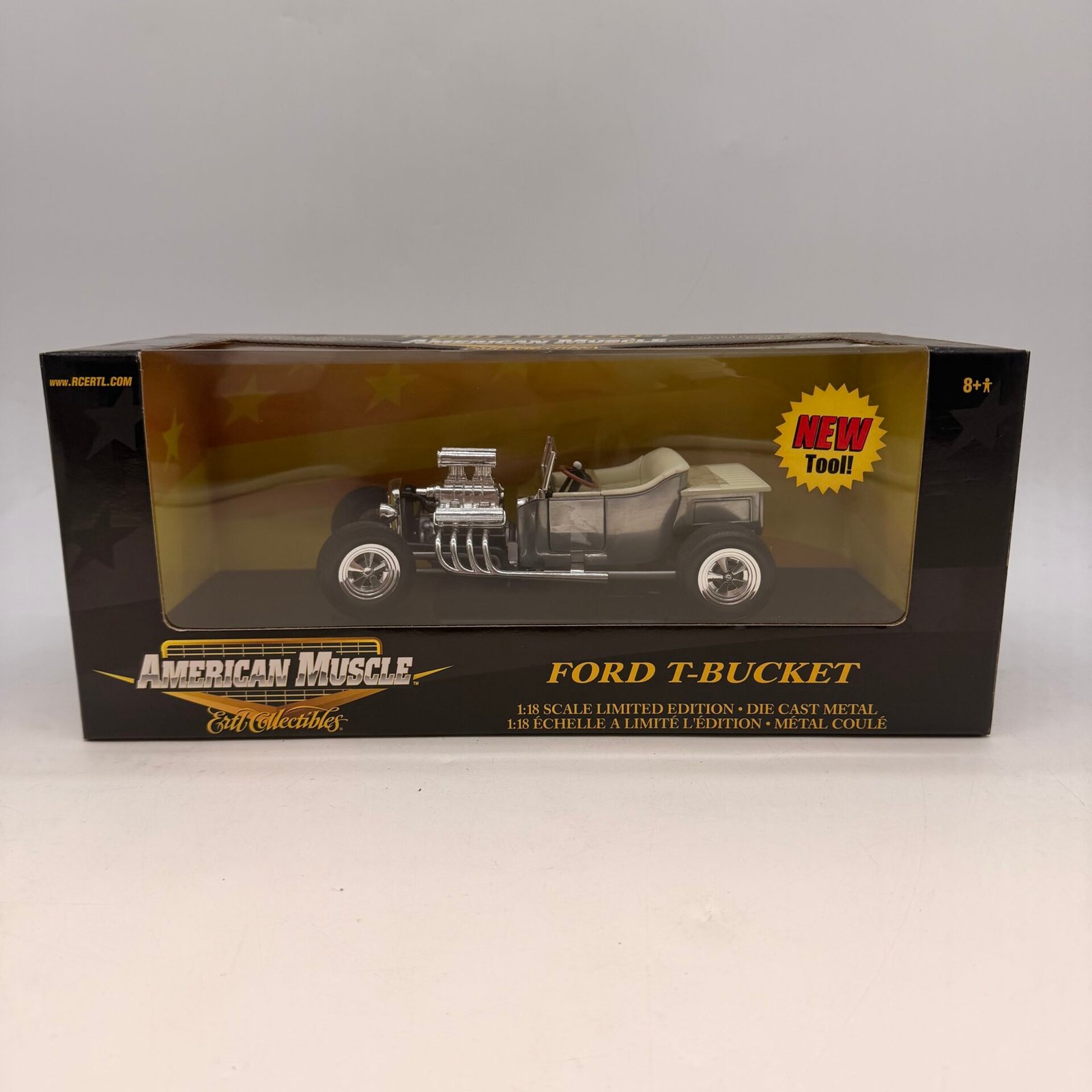 IMG_7375 Ertl American Muscle Ford T-Bucket 1:18 Diecast Model Car #36673 New in Box - Image 1