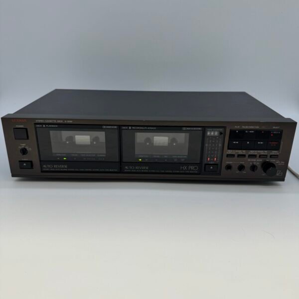 Luxman K-110W Dual Auto Reverse Stereo Cassette Deck HX Pro Tested Working