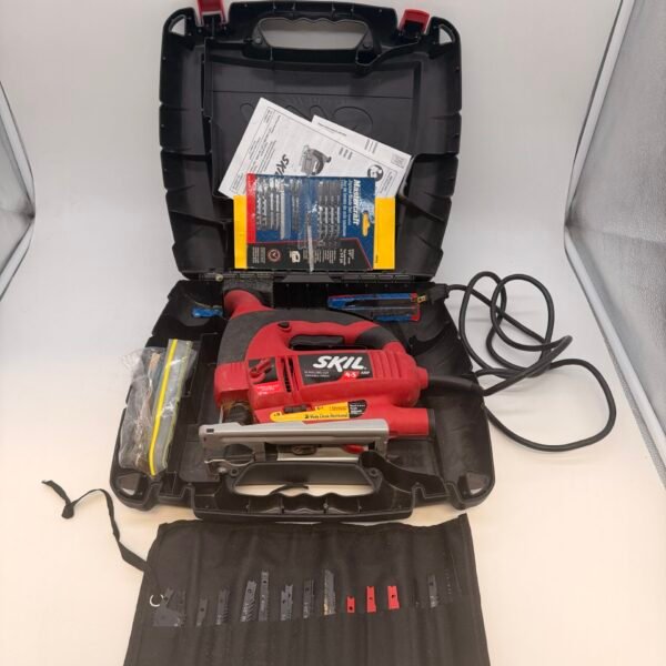 SKIL 4540 4.5 Amp Variable Speed Jigsaw Kit w/ Case Blades Manual Tested