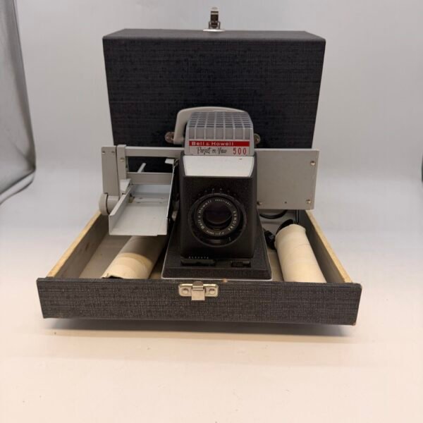 Bell & Howell Project-or-View 500 Vintage Slide Projector Viewer Tested Working Case