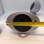 KEF HTS2001 3-Piece Home Theater Satellite Speaker Set Silver Tested Working - Image 9
