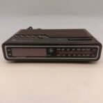 Vintage GE Digital Clock Radio AM/FM Alarm Snooze Woodgrain Tested Working