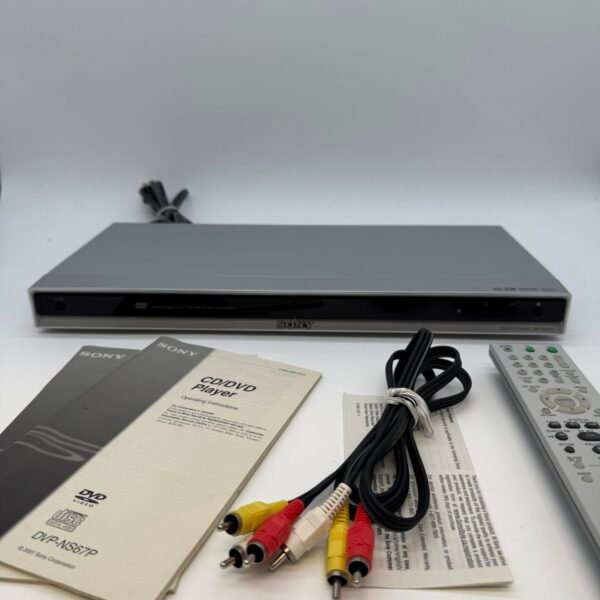 Sony DVP-NS67P Progressive Scan CD DVD Player Remote Manual RCA Cables Tested