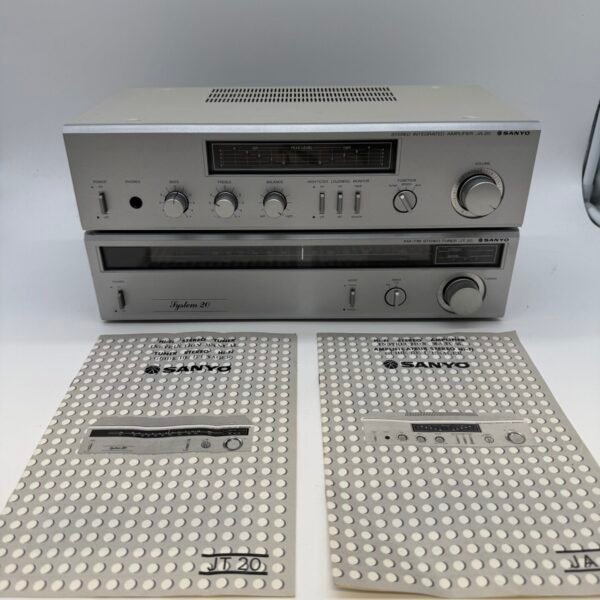 Sanyo System 20 JA-20 Integrated Amplifier & JT-20 AM/FM Stereo Tuner Set Manual