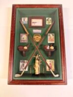 Vintage Hice Golf Club Shadow Box History of Golf Display Case 1990s