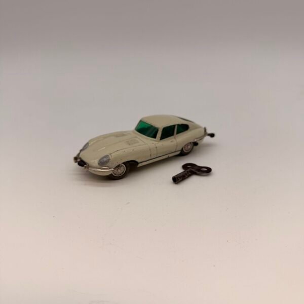 Vintage 1960s Schuco 1047/1 Micro Racer Jaguar E-Type Wind-Up Car W Germany