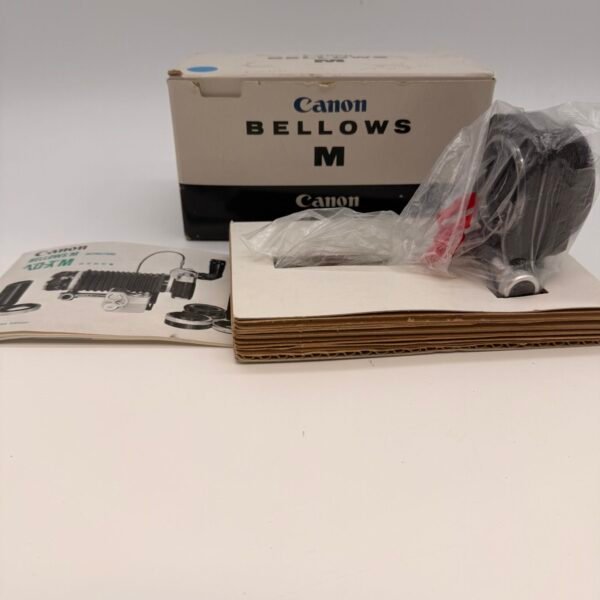 Vintage Canon Bellows M Macro Camera Attachment New Open Box w/ Box Manual Japan