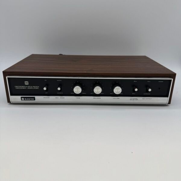 Vintage Sanyo DCA1500X 4-Channel Decoder Amplifier Quadraphonic Decoder For Part