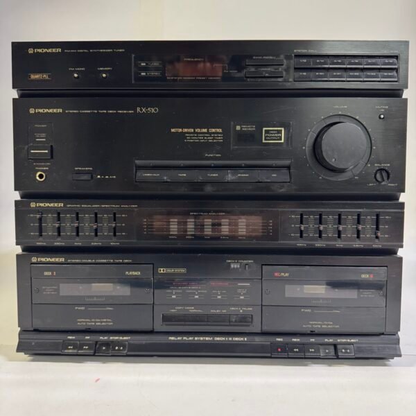 Pioneer RX-510 Stereo Cassette Deck Receiver System  Japan , Read Description