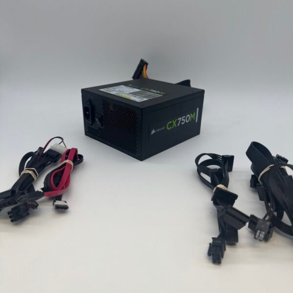 Corsair CX750M 750W Semi-Modular ATX Power Supply PSU with Cables Tested Working