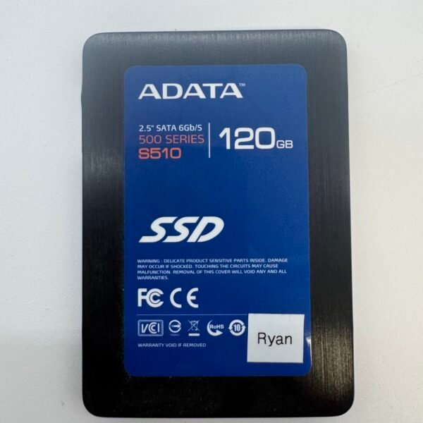 ADATA S510 120GB 2.5” SATA III SSD Solid State Drive – Tested Working