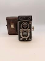 Vintage Rolleiflex TLR Camera Carl Zeiss Tessar 75mm f/3.5 Compur-Rapid w/Case