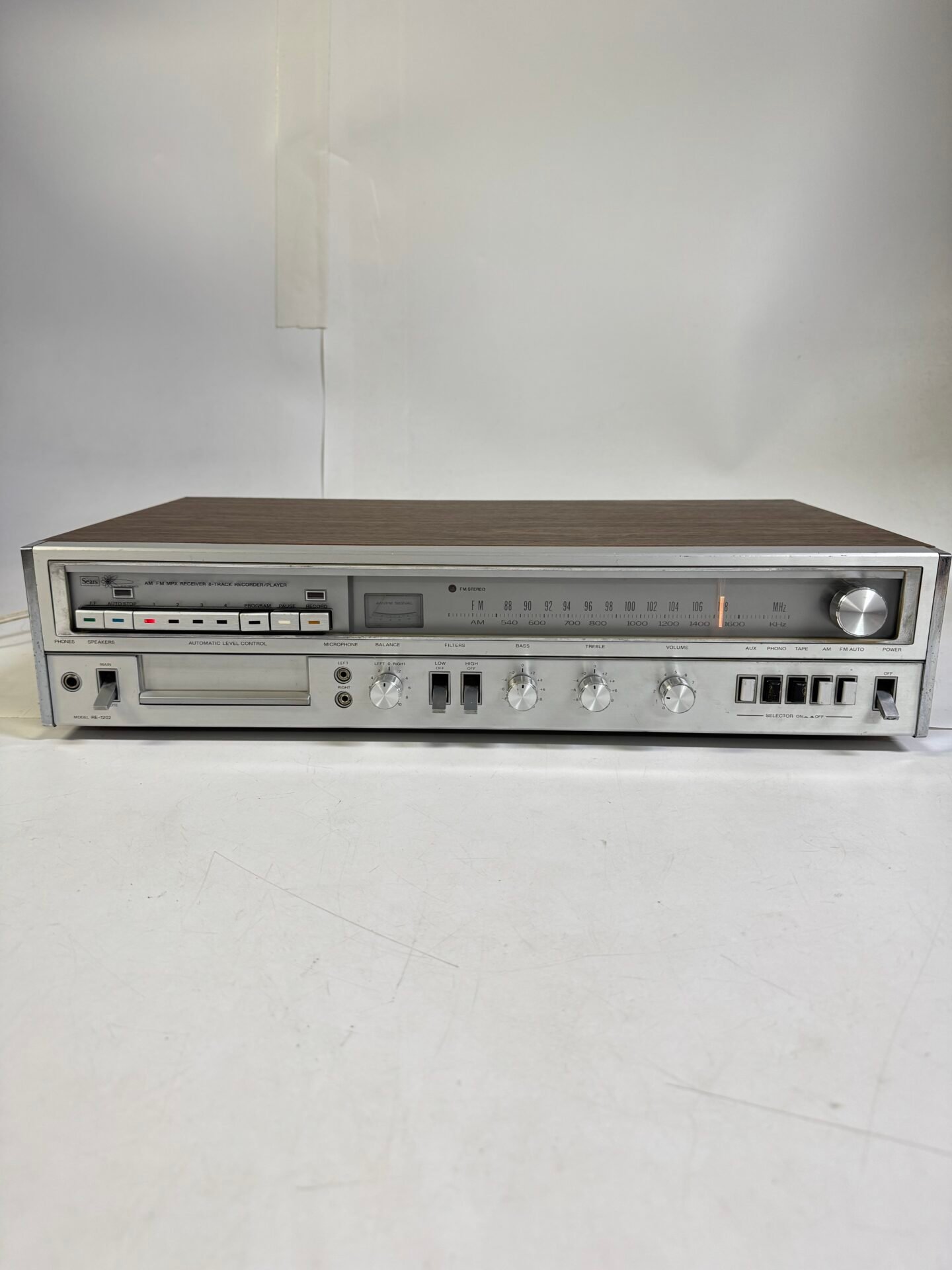 IMG_0357 Vintage Simpsons Sears RE-1202 AM/FM Stereo Receiver 8-Track Recorder Player - Image 1