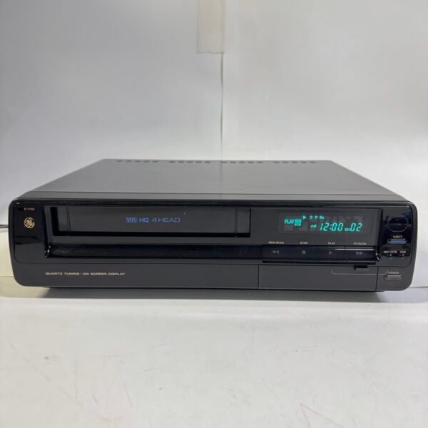 Vintage GE 9-7720 VHS HQ 4-Head VCR Video Cassette Recorder–Tested Working JAPAN